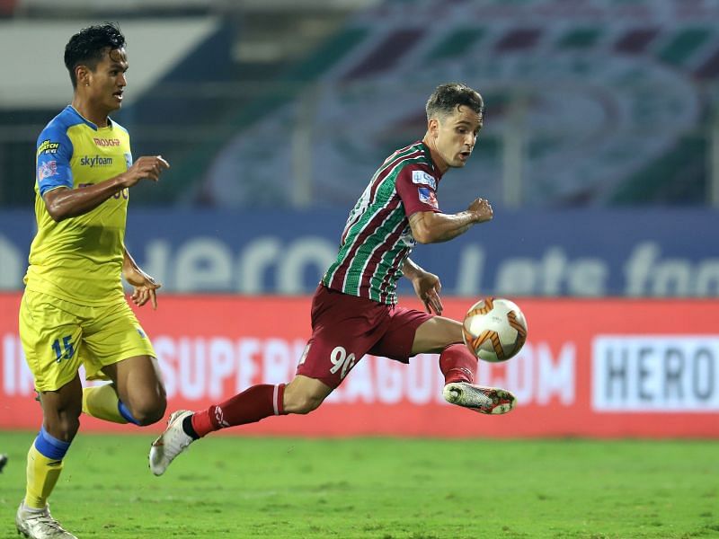 Marcelinho scored on his debut for ATK Mohun Bagan against Kerala Blasters in previous season&#039;s ISL (Image Courtesy: ISL Media)