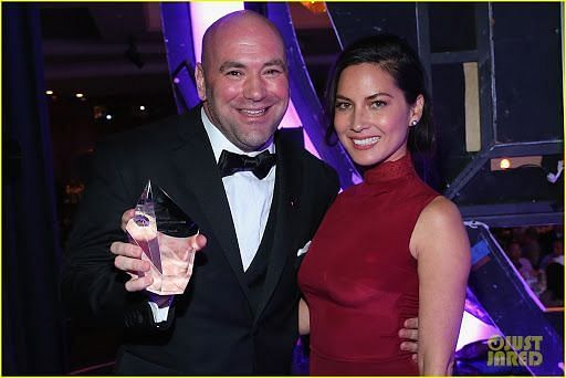 Dana White with Olivia Munn at an event | Photo via Just Jared