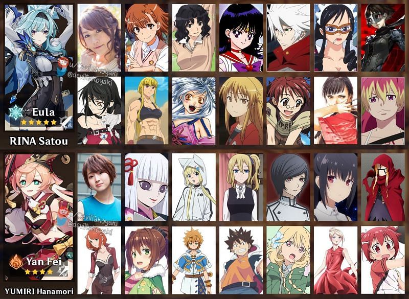 List of EN and JP Voice Actors