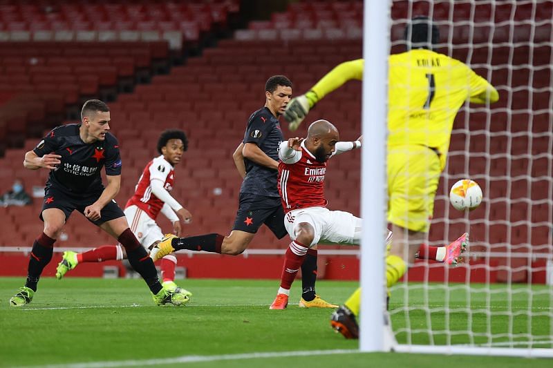 Arsenal 1-1 Slavia Prague – Europa League quarter-final, first leg