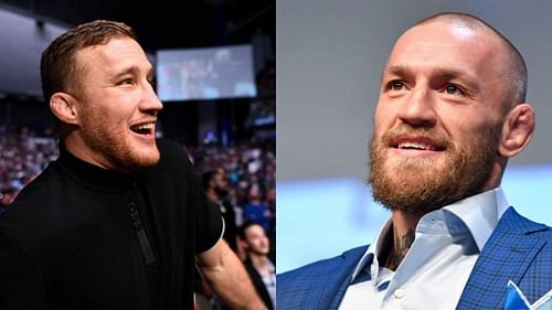 Justin Gaethje (left) and Conor McGregor (right)