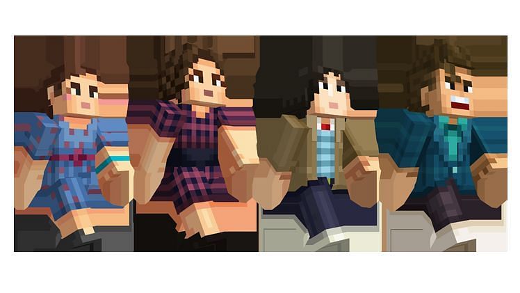 The Stranger Things skin pack (Image via Minecraft)