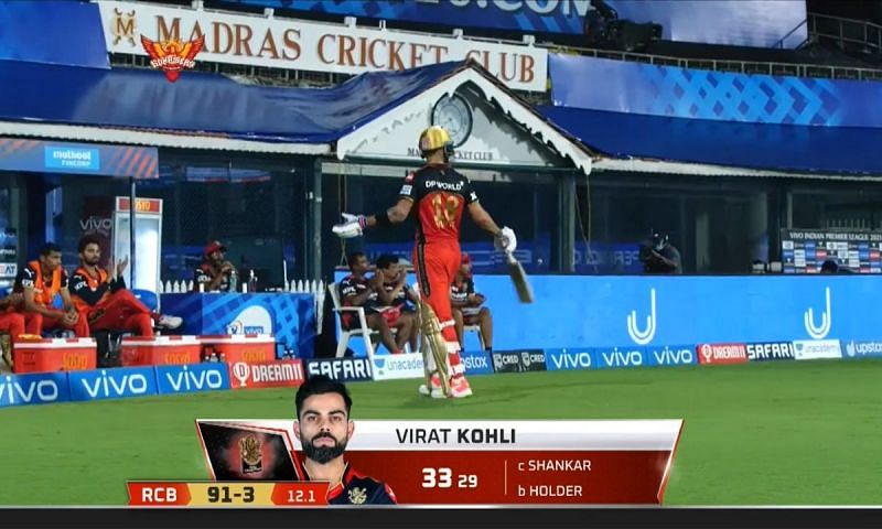 Ipl 2021 Watch Virat Kohli Smashes A Chair In Anger After Dismissal 