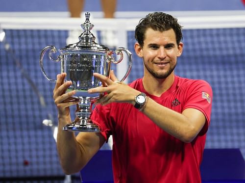 Dominic Thiem with his 2020 US Open title