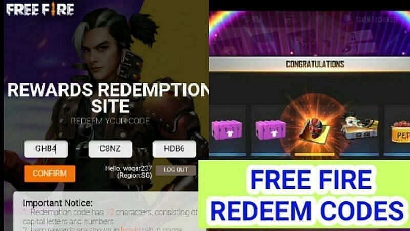 Free Fire Reward Redemption, Software