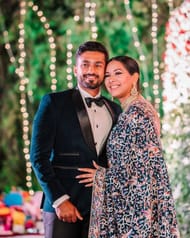 Karun Nair's Pic wedding pic with lovely wife Sanaya Tankariwala