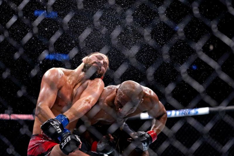 Kamaru Usman knocks out Jorge Masvidal (Photo Credit: JASEN VINLOVE / USA TODAY Sports)