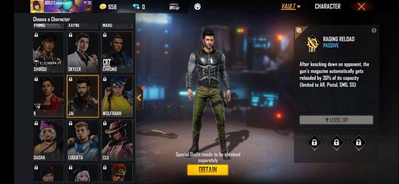 Jai in Garena Free Fire