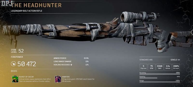 outriders legendary weapons