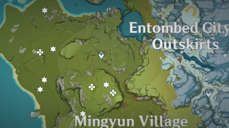 Mingyun Village is filled with enemies and common resources