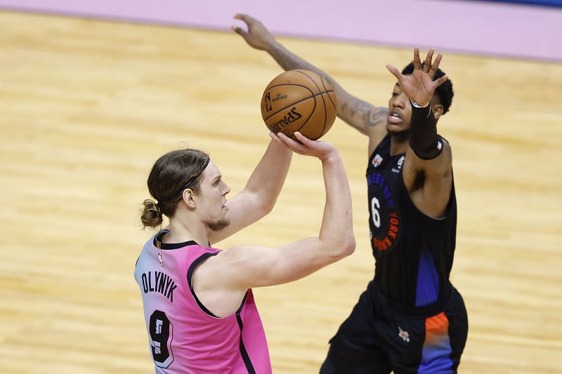 Kelly Olynyk was traded from the Miami Heat at the NBA deadline