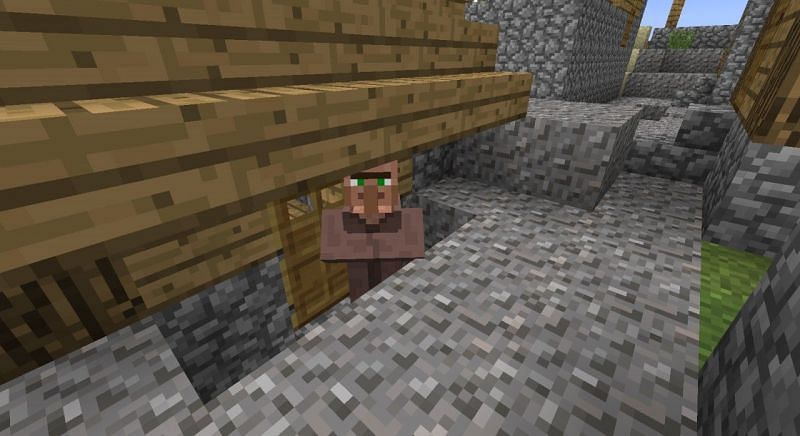 Villager waiting to be traded with (Image via planetminecraft)