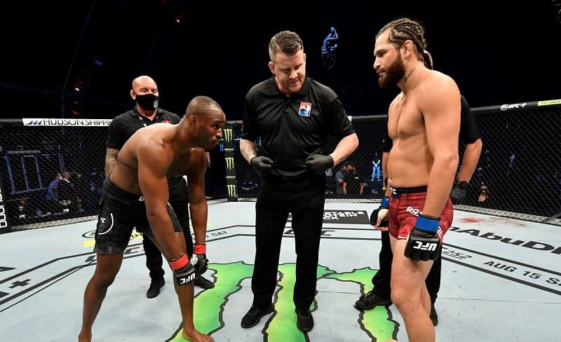 Kamaru Usman (left); Jorge Masvidal (right)