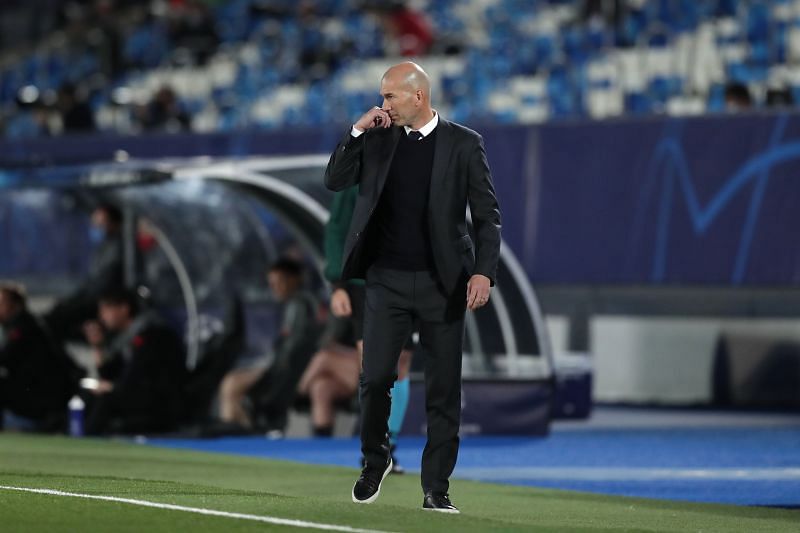 Real Madrid manager Zinedine Zidane