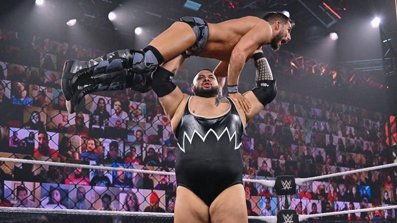 Bronson Reed uses his power against Johnny Gargano.