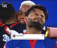 "Paying tribute to MS Dhoni!"- Fans roast Rishabh Pant for slow batting against RCB
