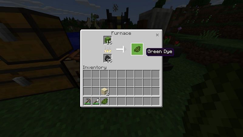 How to make green dye in minecraft without cactus | Croquette