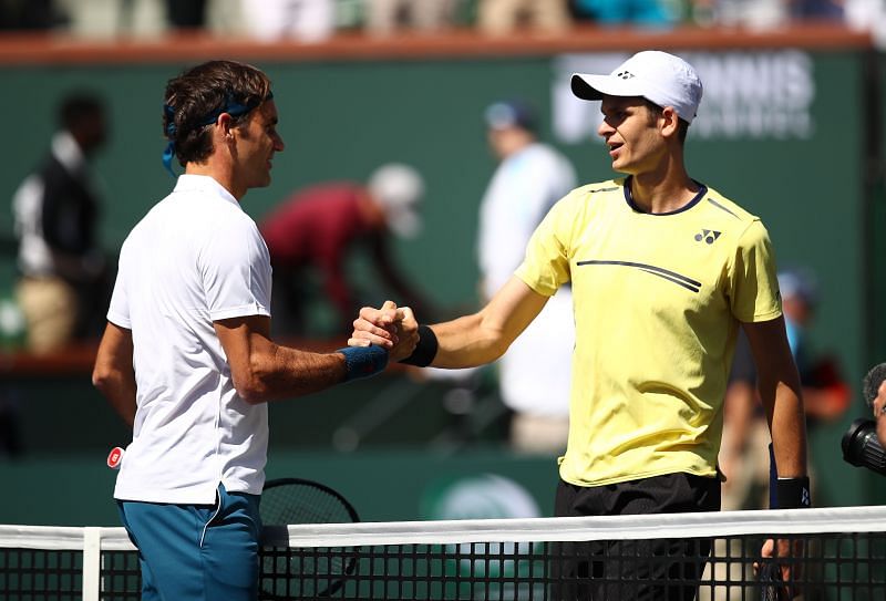 Roger Federer beat Hubert Hurkacz at the 2019 Indian Wells Masters