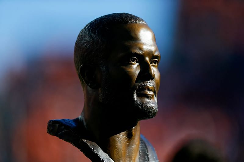 Former NFL cornerback Champ Bailey&#039;s Hall of Fame bust