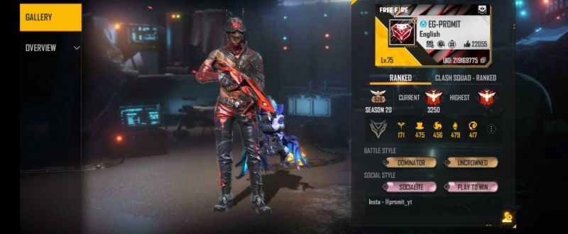 FREE FIRE GAMER&rsquo;S ZONE&#039;s ID