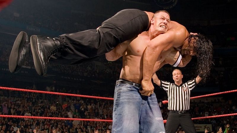 John Cena delivers the AA on The Great Khali
