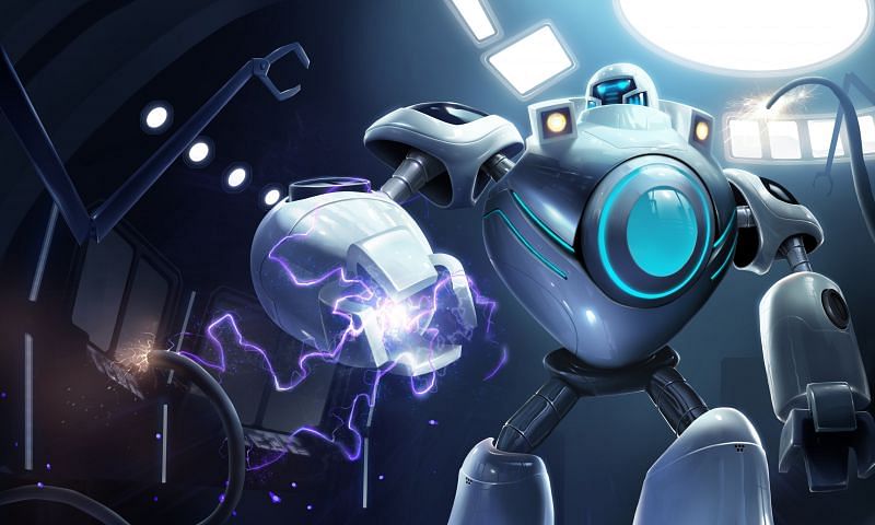 iBlitzcrank featured in League of Legends&#039; PROJECT/Program thematic (Image via Riot Games)