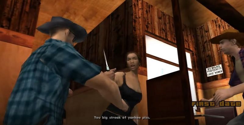 GTA San Andreas&#039; graphics are one of the most criticized aspects of the game to this day (Image via ThirstyHyena, YouTube)