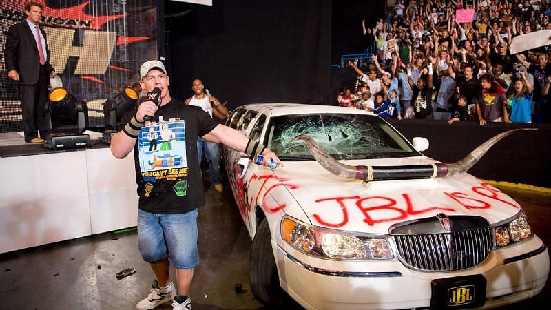 John Cena and Cryme Tyme famously vandalised JBL&#039;s limo on Monday Night RAW in 2008