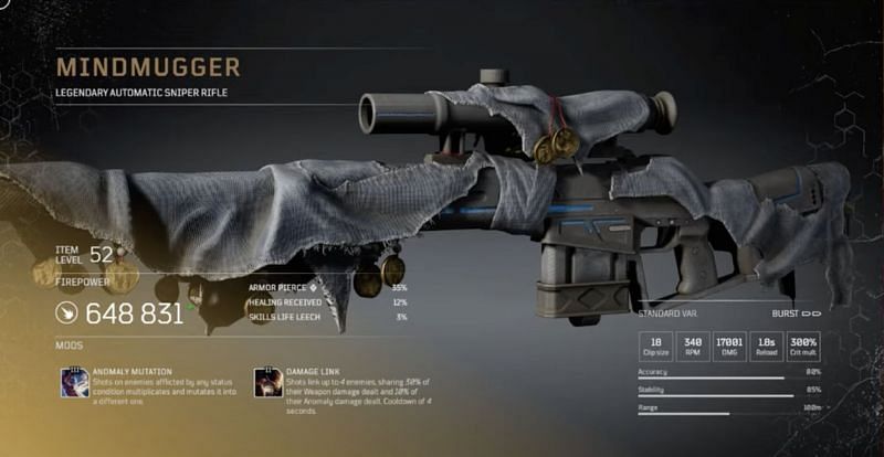 outriders legendary weapons