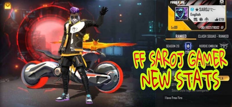 FF Saroj Gamer की Free Fire ID 