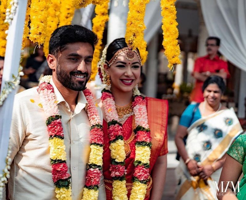 Marriage of Karun Nair and Sanaya Tankariwala