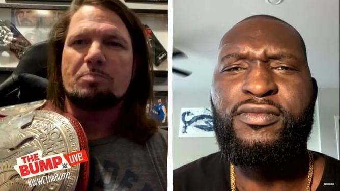 "I have goosebumps speaking about it" - AJ Styles and Omos on a special moment at WWE WrestleMania