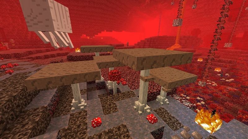 Mushrooms mod for the Nether (Image via mods-Minecraft)