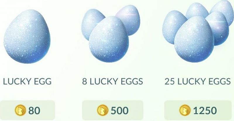 Lucky Eggs available for purchase in the Pokemon GO store (Image via Niantic)