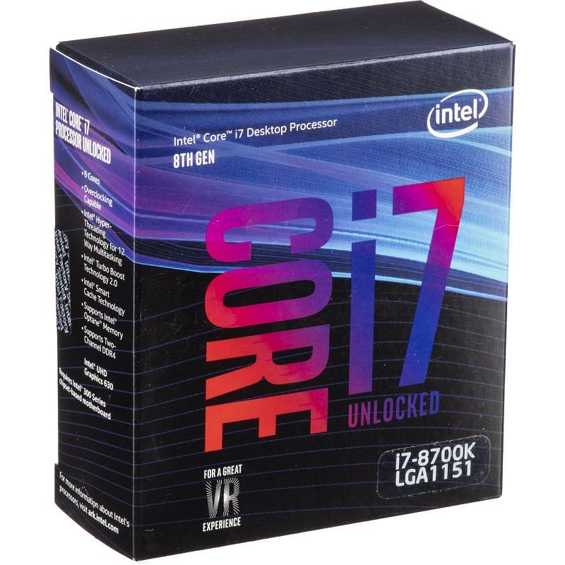 CPU: Intel Core i7- 8700K