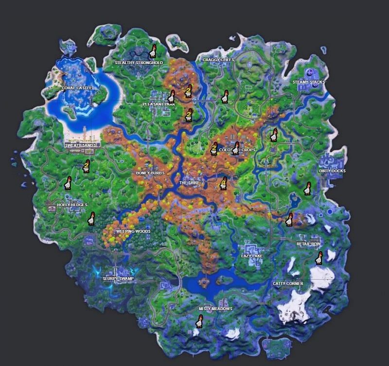 Best Place To Spawn In Fortnite Where Do Chickens Spawn In Fortnite Season 6