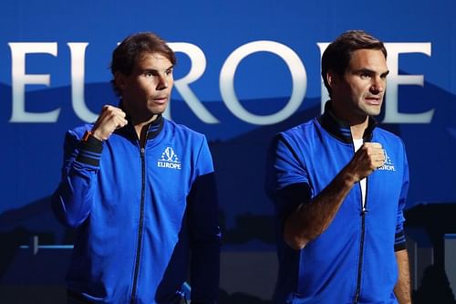 Rafael Nadal and Roger Federer