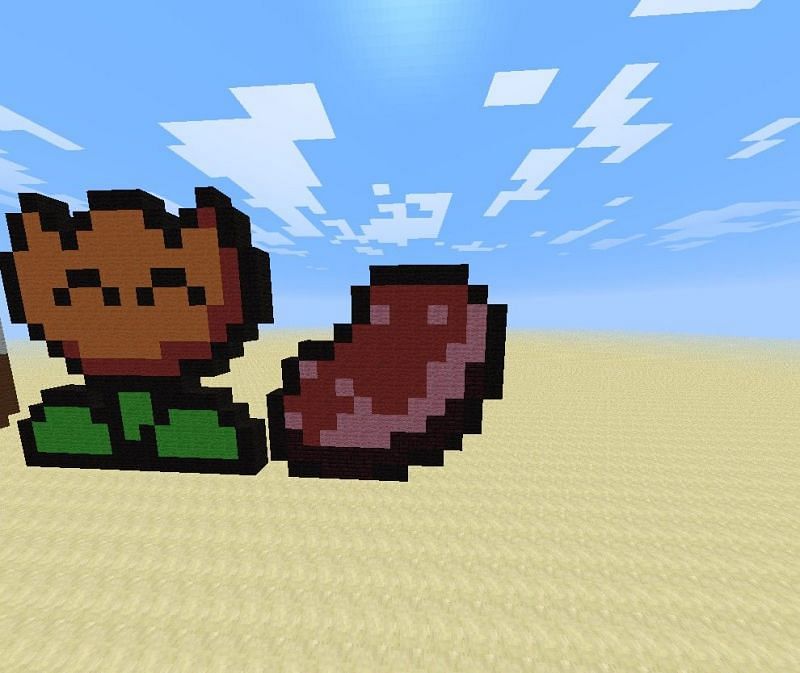 Raw meat Minecraft statue (Image via planetminecraft)