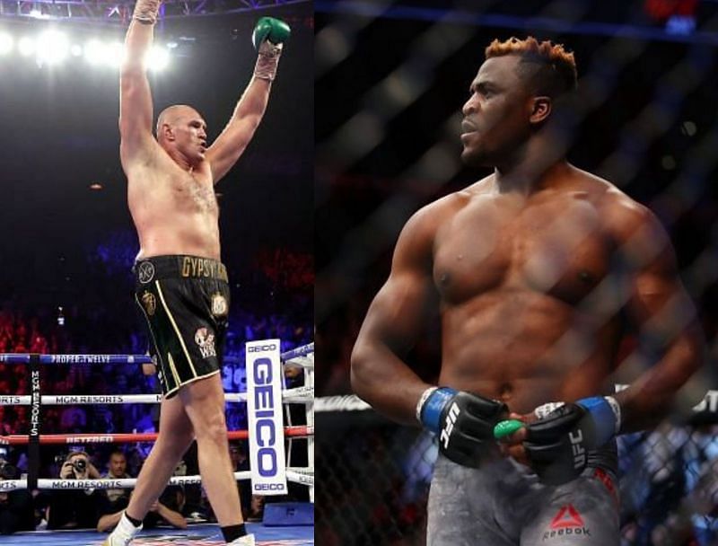 Tyson Fury (Left), Francis Ngannou (Left)