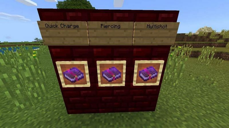 Minecraft&#039;s crossbow enchantments (Image via alisonhandley.blogspot.com)