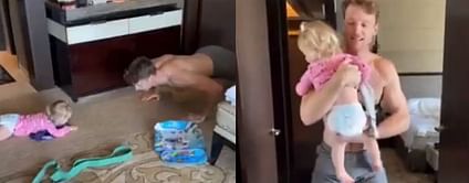 IPL 2021: [Watch] Jos Buttler’s adorable daughter joins dad in workout session