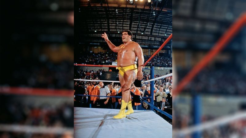 Andre The Giant won the WWE vs NFL battle royal at WrestleMania 2 (Credit = WWE Network)