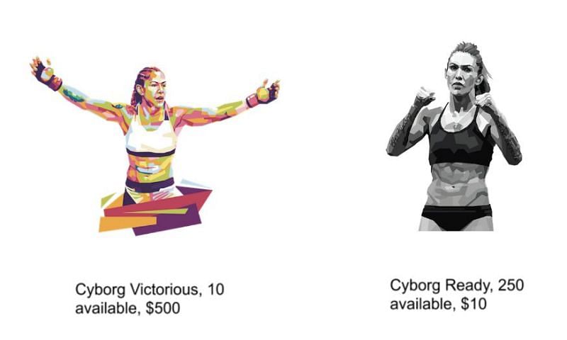 Cris Cyborg&#039;s NFT collectibles listed at Nifty Gateway
