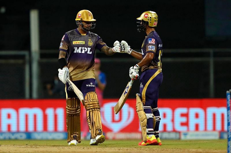 Sunil Narine (left) will look to deliver with the bat for KKR. (Image Courtesy: IPLT20.com)