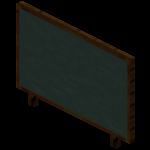 The largest of all chalkboards would be the board itself, which is 2 blocks wide and 3 blocks high.&nbsp;