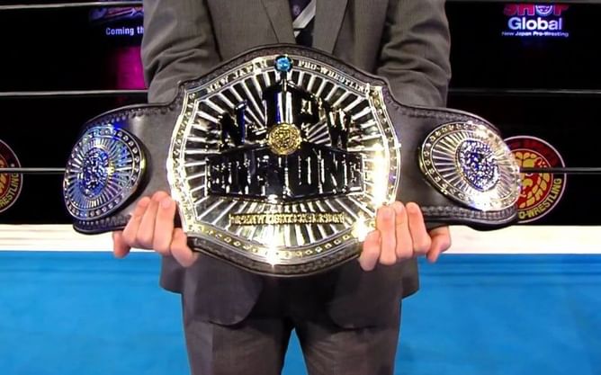 NJPW officially unveils the new Strong Openweight Championship
