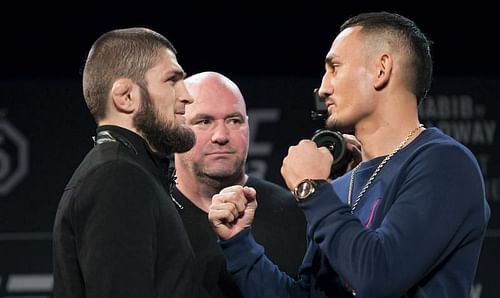 Khabib Nurmagomedov (Left), Max Holloway (Right)