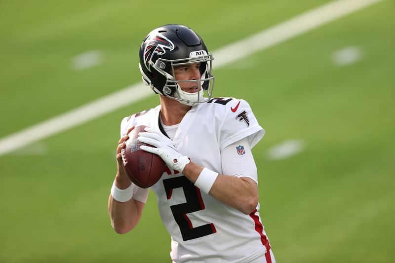 Atlanta Falcons in action against Los Angeles Chargers