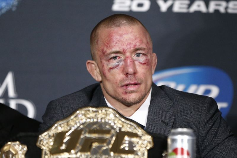 GSP after his battle with Johny Hendricks