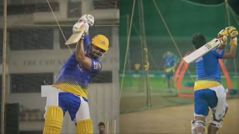 Suresh Raina looked in fantastic touch in the training nets